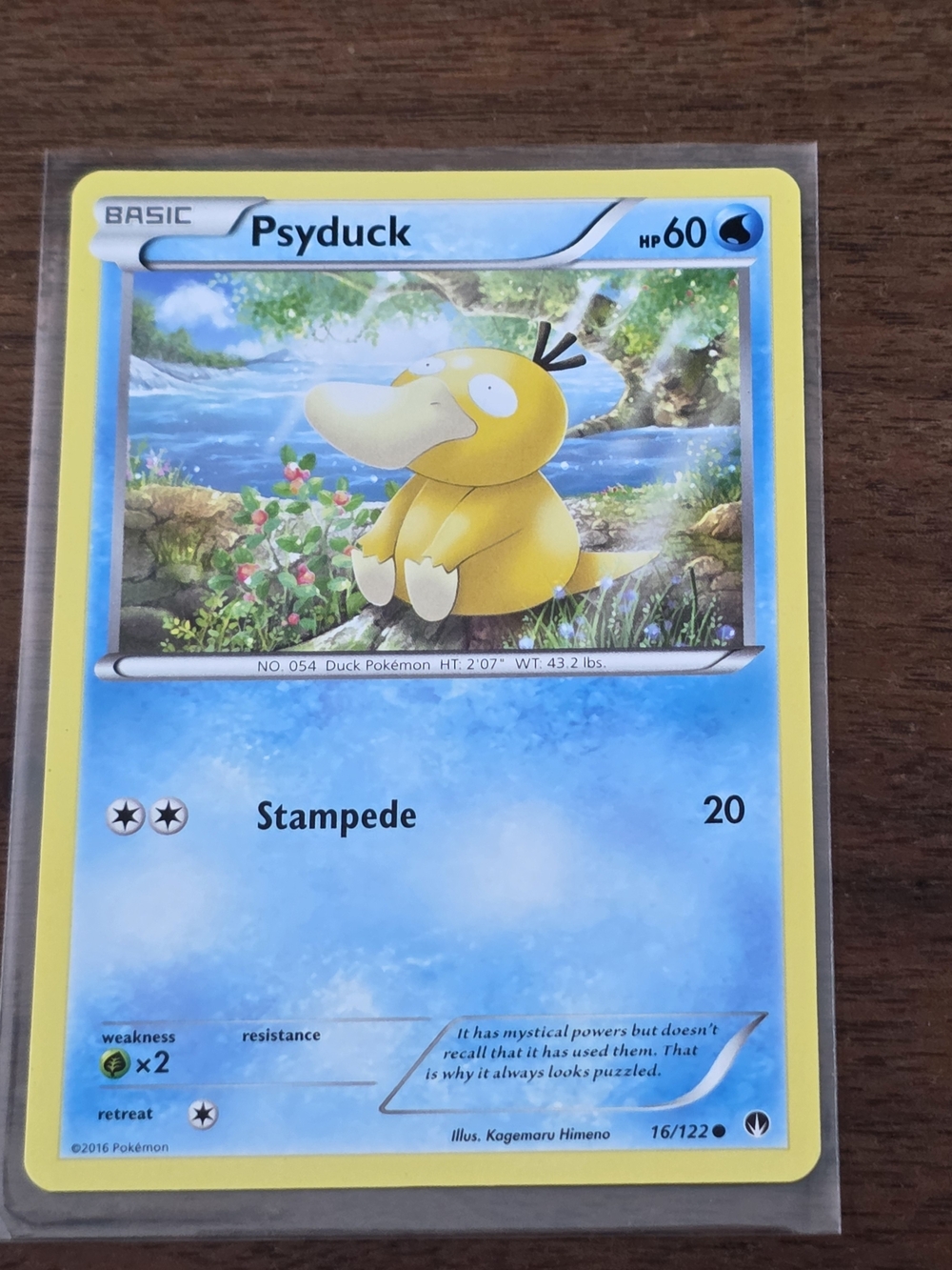 Pokemon Tcg Psyduck #16 - BREAKpoint -  Non Holo 16/122 Card